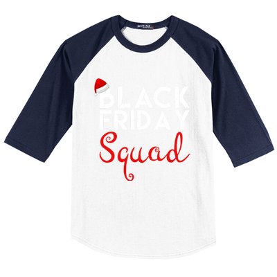 Black Friday Squad Shopping Team Family Funny Christmas Gift Baseball Sleeve Shirt