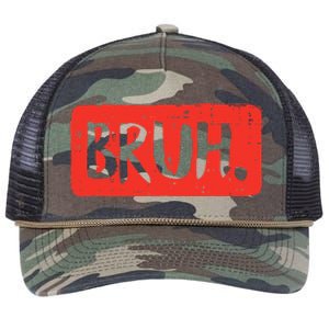 Bruh Funny Saying Meme Bro Mom Slang Retro Rope Trucker Hat Cap