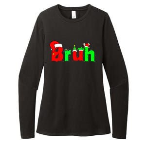 Bruh Funny Saying Bro Ns Christmas Pajamas Xmas Womens CVC Long Sleeve Shirt