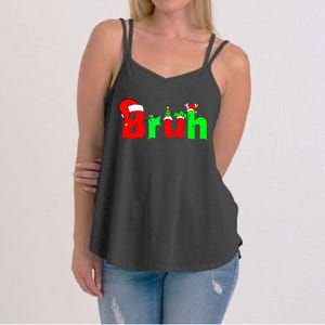 Bruh Funny Saying Bro Ns Christmas Pajamas Xmas Women's Strappy Tank