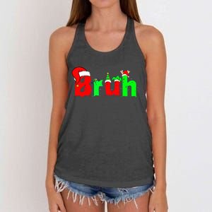 Bruh Funny Saying Bro Ns Christmas Pajamas Xmas Women's Knotted Racerback Tank