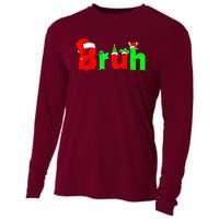 Bruh Funny Saying Bro Ns Christmas Pajamas Xmas Cooling Performance Long Sleeve Crew