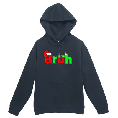 Bruh Funny Saying Bro Ns Christmas Pajamas Xmas Urban Pullover Hoodie