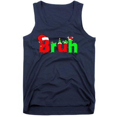 Bruh Funny Saying Bro Ns Christmas Pajamas Xmas Tank Top