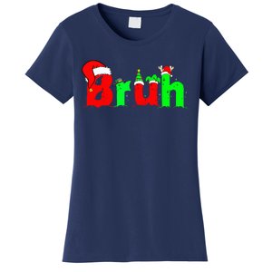 Bruh Funny Saying Bro Ns Christmas Pajamas Xmas Women's T-Shirt