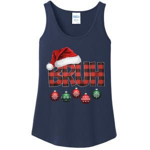 Bruh Funny Saying Bro Christmas Pajamas Xmas Ladies Essential Tank