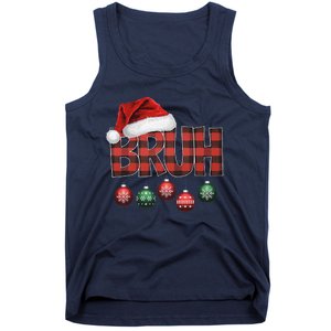 Bruh Funny Saying Bro Christmas Pajamas Xmas Tank Top