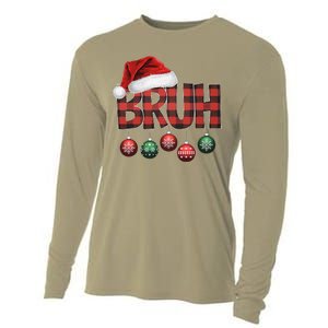 Bruh Funny Saying Bro Christmas Pajamas Xmas Cooling Performance Long Sleeve Crew