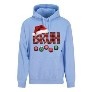 Bruh Funny Saying Bro Christmas Pajamas Xmas Unisex Surf Hoodie