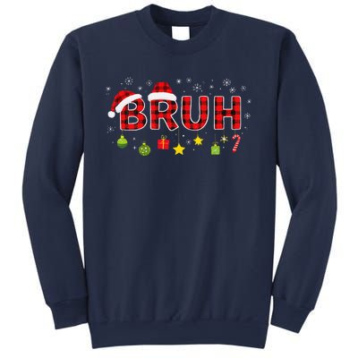 Bruh Funny Saying Bro Teens Christmas Pajamas Xmas Sweatshirt