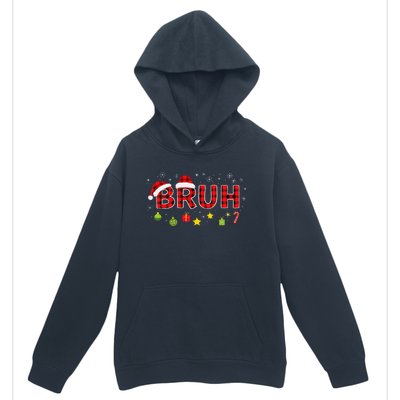 Bruh Funny Saying Bro Teens Christmas Pajamas Xmas Urban Pullover Hoodie