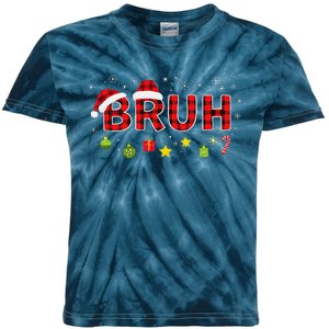 Bruh Funny Saying Bro Teens Christmas Pajamas Xmas Kids Tie-Dye T-Shirt