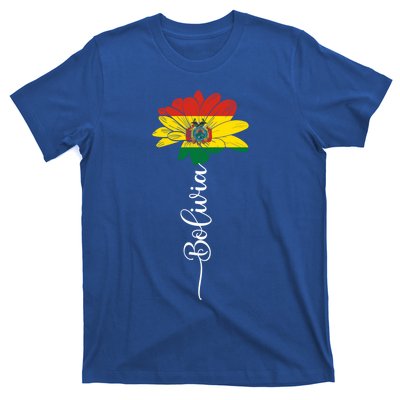 Bolivia Flag Sunflower Vintage Bolivians Lover Taiwan Funny Gift T-Shirt