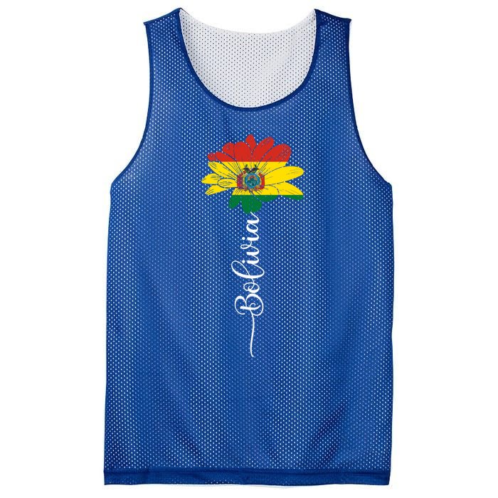 Bolivia Flag Sunflower Vintage Bolivians Lover Taiwan Funny Gift Mesh Reversible Basketball Jersey Tank