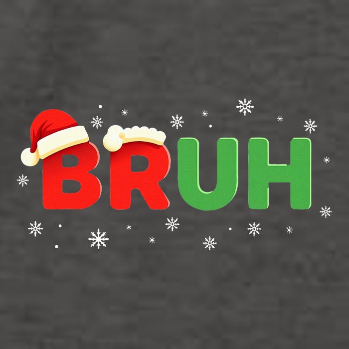 Bruh Funny Saying Meme Bro Christmas Vector Backpack