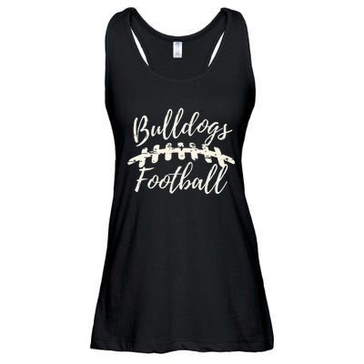 Bulldogs Football School Spirit Team Mascot Game Day Night Ladies Essential Flowy Tank