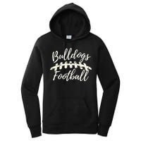 Bulldogs Football School Spirit Team Mascot Game Day Night Women's Pullover Hoodie