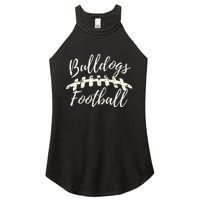 Bulldogs Football School Spirit Team Mascot Game Day Night Women's Perfect Tri Rocker Tank