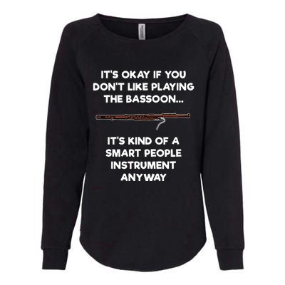 Bassoon Funny Smart People Bassoon Player Womens California Wash Sweatshirt