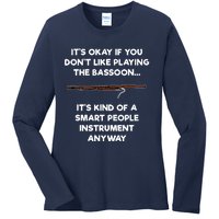 Bassoon Funny Smart People Bassoon Player Ladies Long Sleeve Shirt