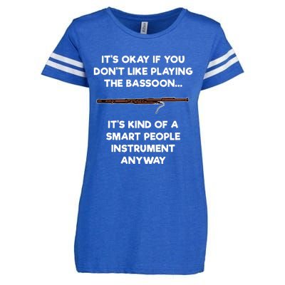 Bassoon Funny Smart People Bassoon Player Enza Ladies Jersey Football T-Shirt