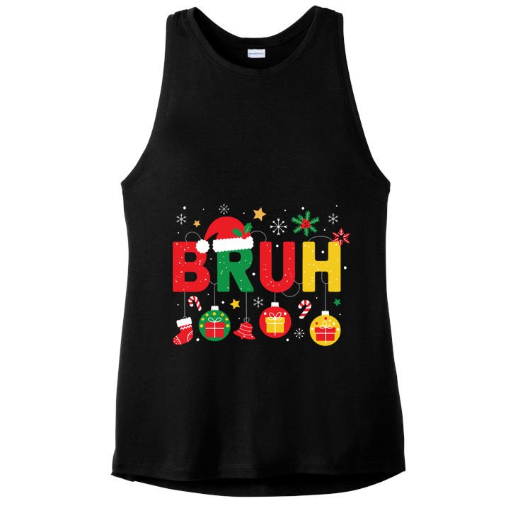 Bruh Funny Saying Meme Bro N Christmas Gift Ladies PosiCharge Tri-Blend Wicking Tank