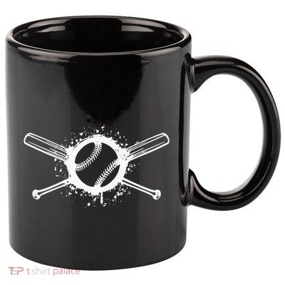 Baseball Funny Softball Sports Pitcher Base 11oz C Handle Ceramic Mug