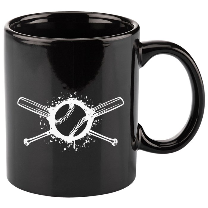 Baseball Funny Softball Sports Pitcher Base 11oz C Handle Ceramic Mug