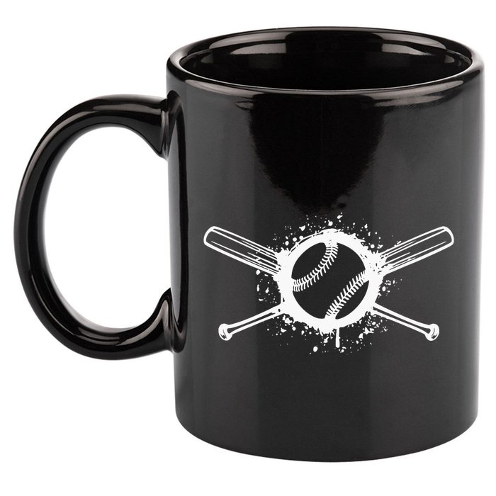 Baseball Funny Softball Sports Pitcher Base 11oz C Handle Ceramic Mug