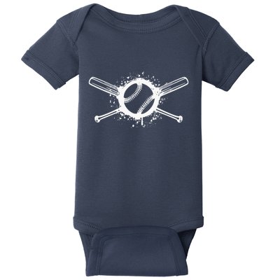 Baseball Funny Softball Sports Pitcher Base Baby Bodysuit