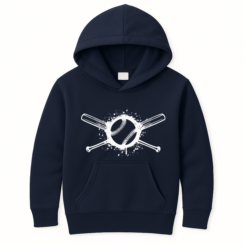 Baseball Funny Softball Sports Pitcher Base Kids Hoodie