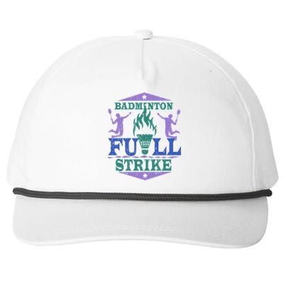 Badminton Full Strike Great Gift Snapback Five-Panel Rope Hat