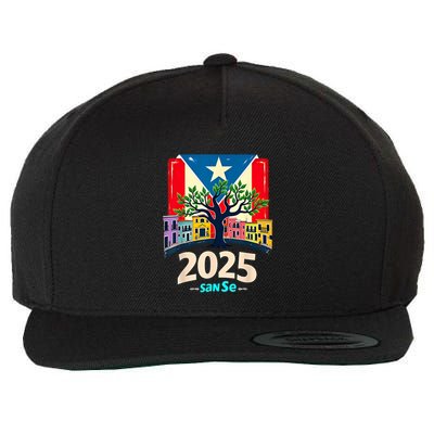 Boricua Fiesta San Juan Wool Snapback Cap