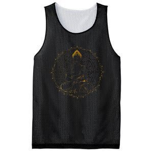 Buddha Figurine Statue Guatama Buddhism Meditation Zen Yoga Mesh Reversible Basketball Jersey Tank