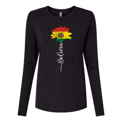 Bolivia Flag Sunflower Vintage Bolivians Lover Taiwan Funny Gift Womens Cotton Relaxed Long Sleeve T-Shirt