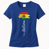 Bolivia Flag Sunflower Vintage Bolivians Lover Taiwan Funny Gift Women's T-Shirt