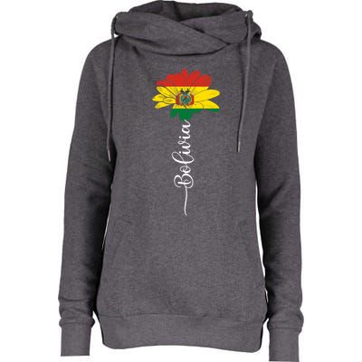 Bolivia Flag Sunflower Vintage Bolivians Lover Taiwan Funny Gift Womens Funnel Neck Pullover Hood