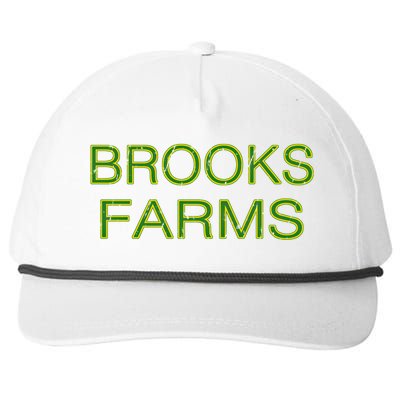 Brooks Farms Squad Family Reunion Last Name Team Gift Snapback Five-Panel Rope Hat