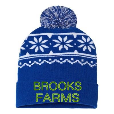 Brooks Farms Squad Family Reunion Last Name Team Gift USA-Made Snowflake Beanie