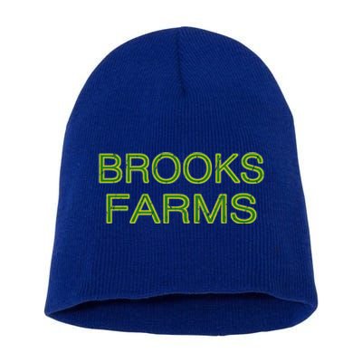 Brooks Farms Squad Family Reunion Last Name Team Gift Short Acrylic Beanie