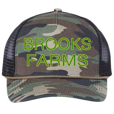 Brooks Farms Squad Family Reunion Last Name Team Gift Retro Rope Trucker Hat Cap