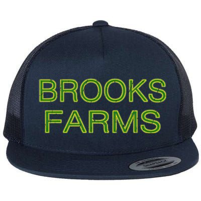 Brooks Farms Squad Family Reunion Last Name Team Gift Flat Bill Trucker Hat