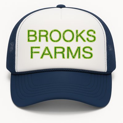 Brooks Farms Squad Family Reunion Last Name Team Gift Trucker Hat