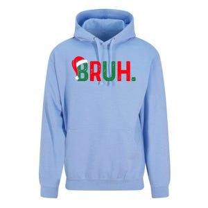 Bruh Funny Saying Bro Christmas Pajamas Xmas Unisex Surf Hoodie