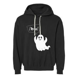 Boo Funny Slpa Halloween Slp Speech Therapy Ipa Pathology Garment-Dyed Fleece Hoodie