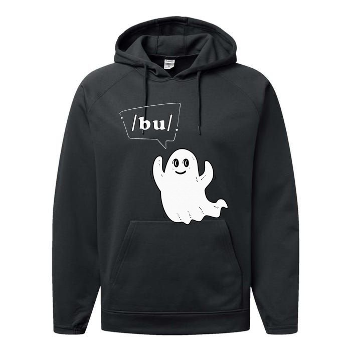 Boo Funny Slpa Halloween Slp Speech Therapy Ipa Pathology Performance Fleece Hoodie