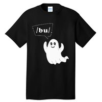 Boo Funny Slpa Halloween Slp Speech Therapy Ipa Pathology Tall T-Shirt