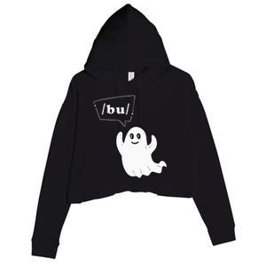 Boo Funny Slpa Halloween Slp Speech Therapy Ipa Pathology Crop Fleece Hoodie