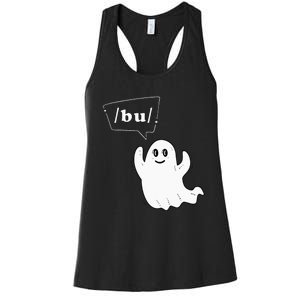 Boo Funny Slpa Halloween Slp Speech Therapy Ipa Pathology Women's Racerback Tank