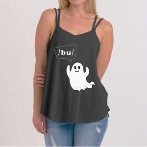 Boo Funny Slpa Halloween Slp Speech Therapy Ipa Pathology Women's Strappy Tank